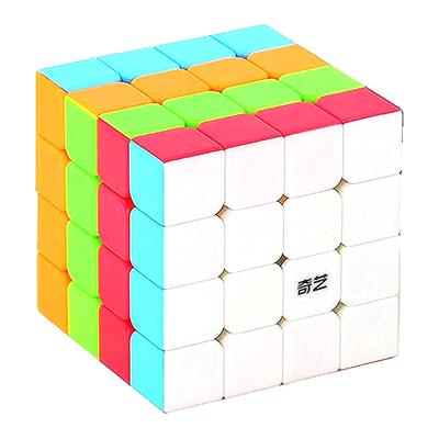 QiYi QiYuan 4x4 Stickerless Black Magic Cube 4*4*4 Speed Puzzle QiYuan S2