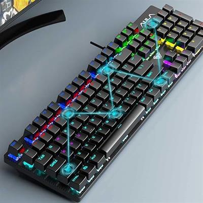 AULA S2022 Mechanical Gaming Keyboard Blue Switch,Full Size USB Wired Computer Keyboards