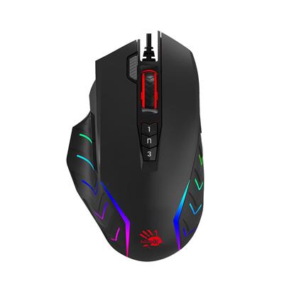 Bloody J95s Gaming Mouse with 2-Fire RGB Animation (Black) - Activated