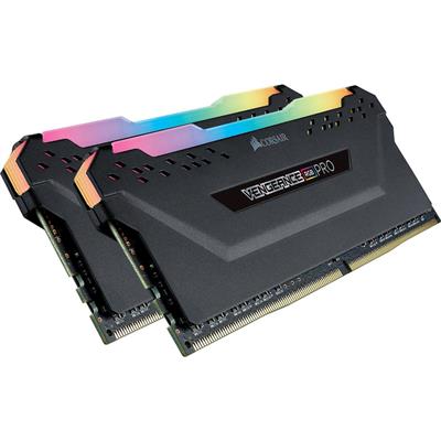 CORSAIR VENGEANCE RGB PRO 32GB (2 x 16GB) DDR4 DRAM 3600MHz C18 Memory Kit — Black