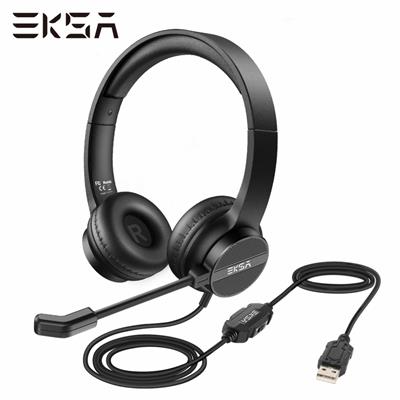 EKSA H12E Wired Gaming Headphones with Noise Cancelling Mic