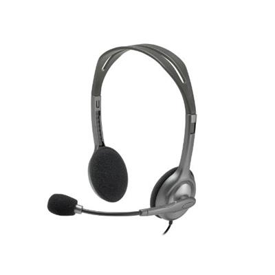 Logitech H110 Stereo Headset Black 3.5mm Dual Plug