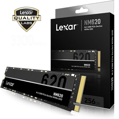Lexar NM620 M.2 2280 NVMe SSD 256GB PCle Gen 3x4 LNM620X256G-RNNNG