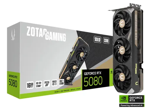 ZOTAC GAMING GeForce RTX 5080 SOLID CORE