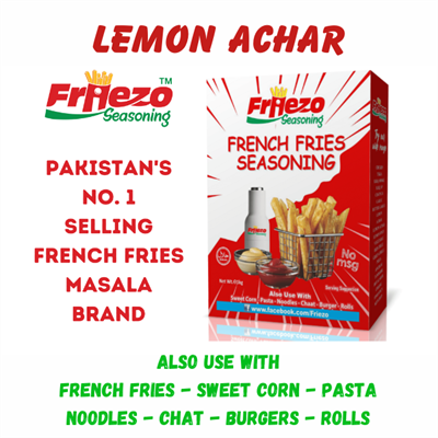 Friezo French Fries Masala Lemon Achar Flavour 50g Box