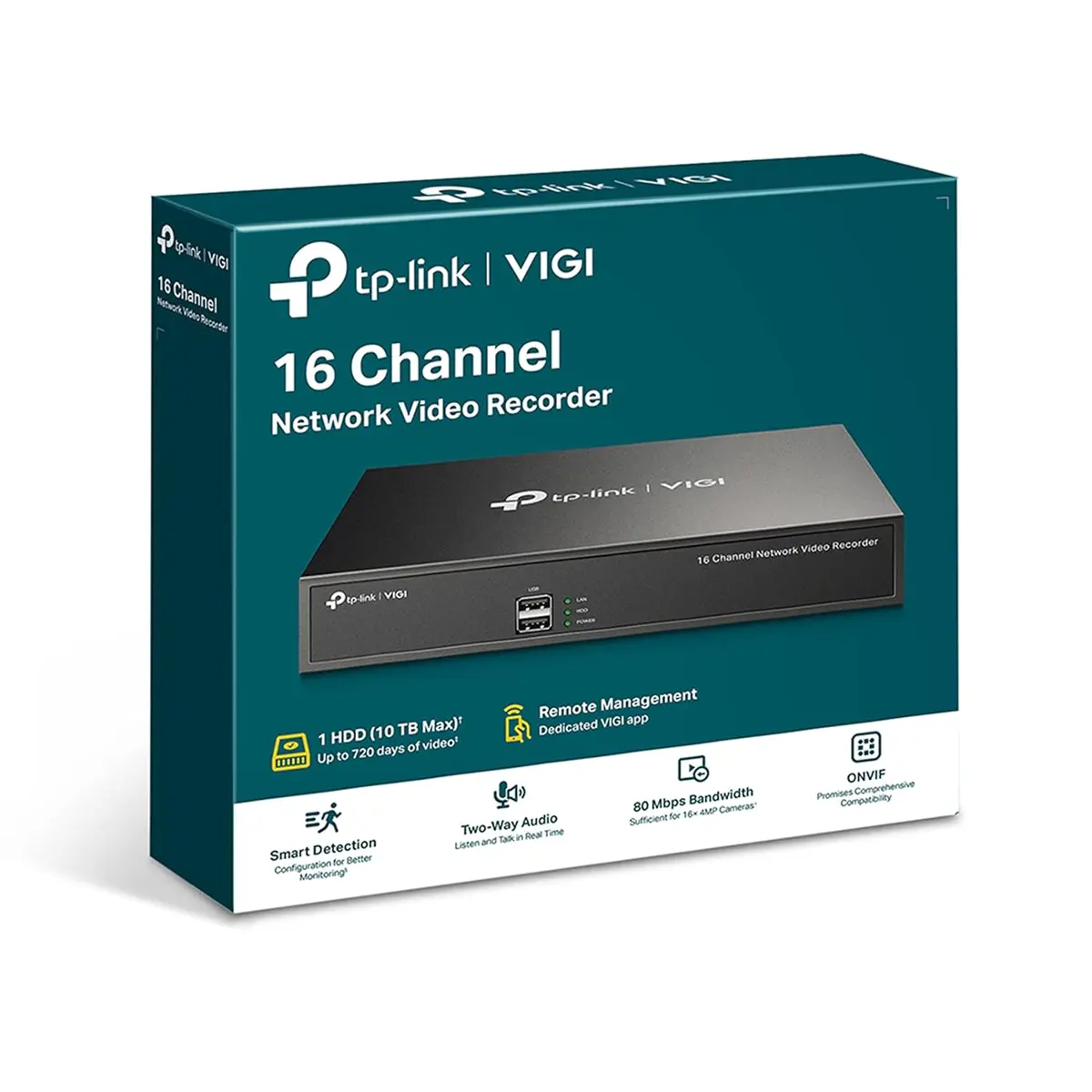TP-Link VIGI NVR1016H VIGI 16 Channel Network Video Recorder | H.265 ...