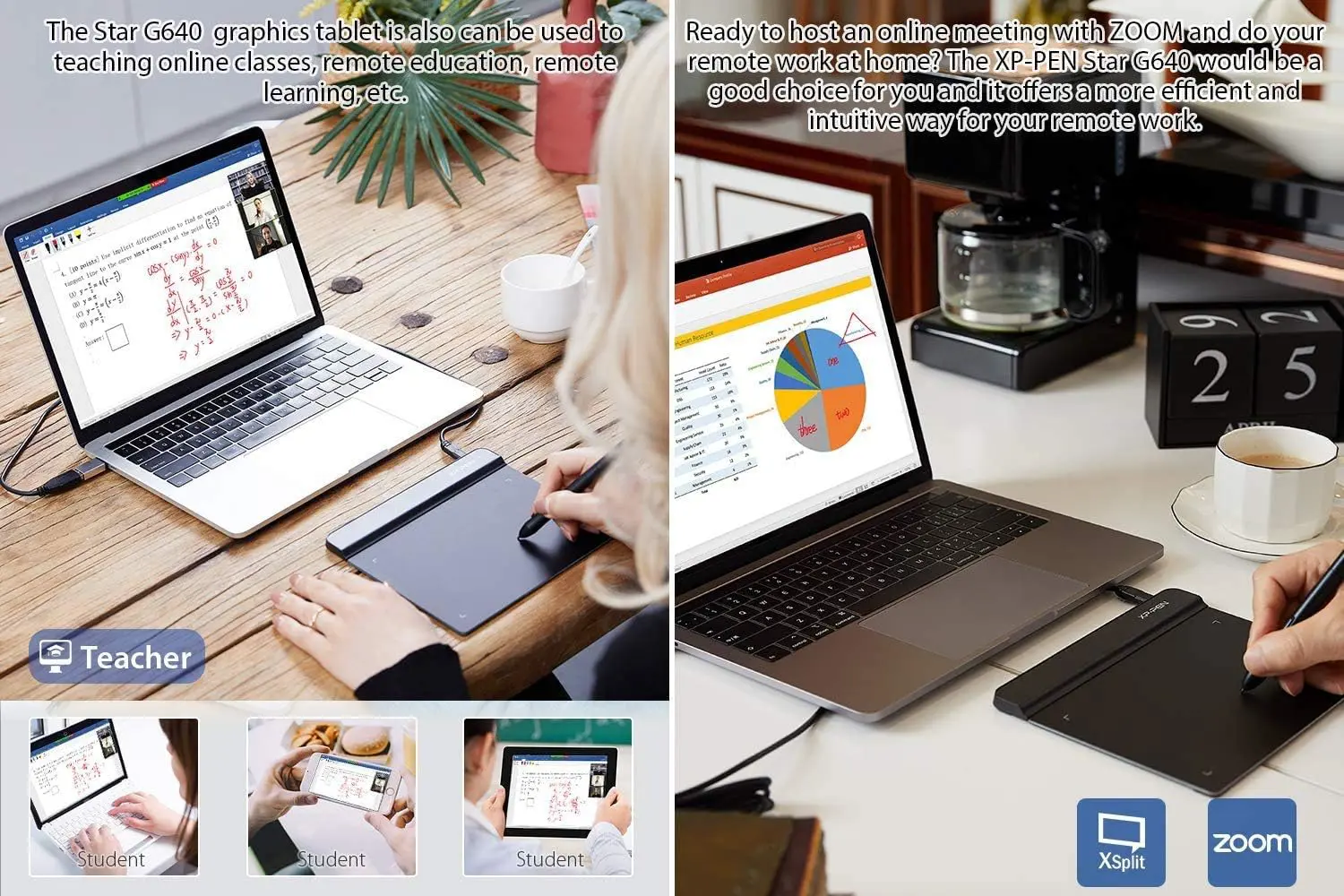 XP-Pen Star G640 Digital Graphic Tablet 6x4 Inch Art Tablet with