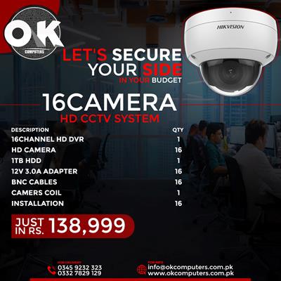 16 Camera HD CCTV Package