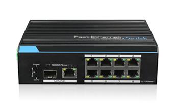 UTEPO Industrial 8-Port Gigabit+1Lan*1 SFP Unmanaged Switch(12-48V) UTP7208GE-POE (Used)