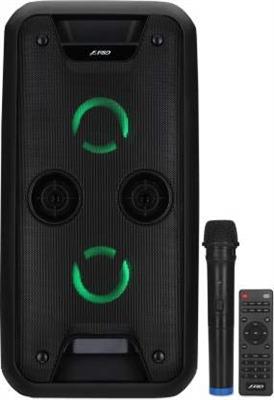 F&D PA924 Bluetooth Trolley Speaker (Black) | Wireless Bluetooth Speaker | USB/AUX/Karaoke/Wireless MIC | Up to 8 hrs Playtime | Home Theatre | Party Lights | Speaker for Laptop, Pc & Mobile