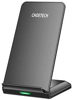 Choetech T524-S 10W Fast Wireless Charging Stand Pack of 2, Black