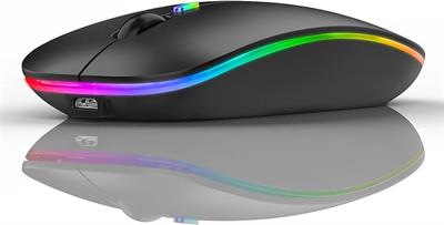 HP W10 Bluetooth and Wireless Dual Mode RGB Mouse – Slim Rechargeable Mouse