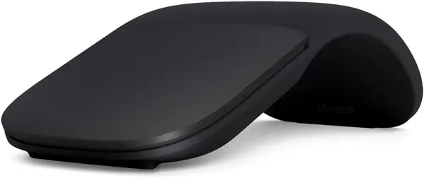 Microsoft Arc Mouse - Black. Sleek,Ergonomic design, Ultra slim and lightweight, Bluetooth Mouse for PC/Laptop,Desktop works with Windows/Mac computers