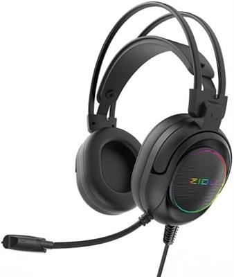 ZIDLI L4 PRO RGB USB Gaming Headset - 7.1 surround sound Headphone USB - RGB Side LED With Mic For PC/PS | Black