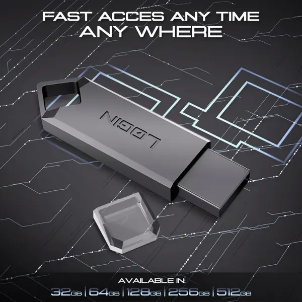 LOGIN 32GB L-U100 USB Flash Drive 