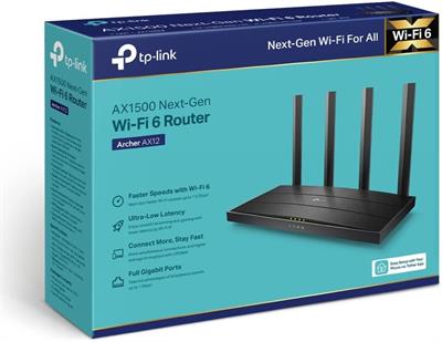 TP-Link Archer AX12 AX1500 Dual-Band Gigabit Wi-Fi 6 Router