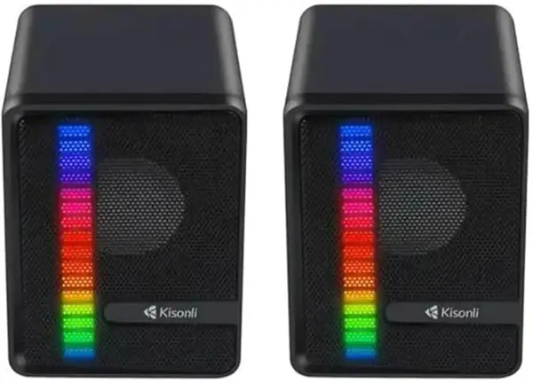 KISONLI Speakers-X14-PC RGB USB COMPACT BLACK