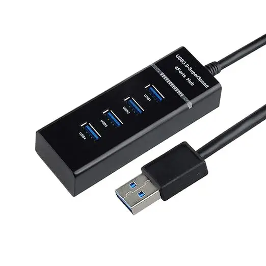 Enligne 4 Port USB HUB 1.2 Meter Cable Length SuperSpeed 3.0 High-Speed Multiport Slim USB Hub