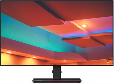 Lenovo ThinkVision P27h-20 27" WQHD WLED LCD 2K Monitor - 16:9 - Raven Black - 27" Class - in-Plane Switching (IPS) Technology - 2560 x 1440-16.7 Million Colors - 350 Nit Typical (Used)