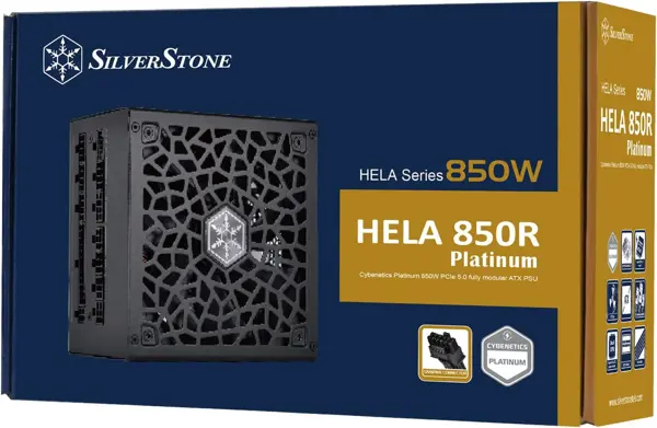 SilverStone Technology HELA 850R Platinum Cybenetics Platinum 850W PCIe 5.0 Fully Modular ATX 3.0 Power Supply with A+ Noise Rating (18dBA Average), SST-HA850R-PM