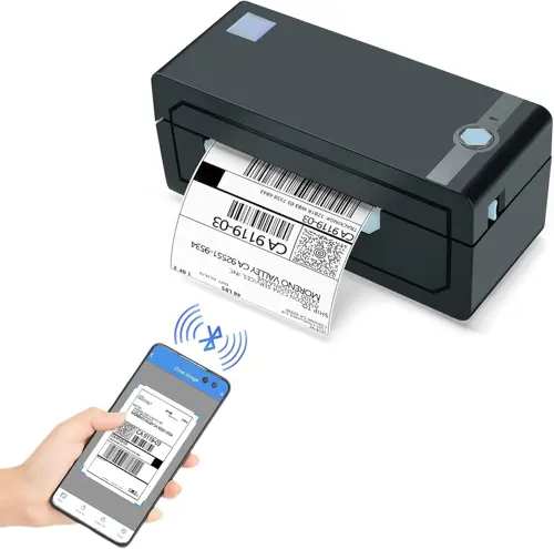 JADENS Bluetooth Thermal Shipping Label Printer – Wireless 4x6 Label Printer, Compatible with Android iPhone and Windows, Widely Used for Daraz, eBay, Amazon, Shopify