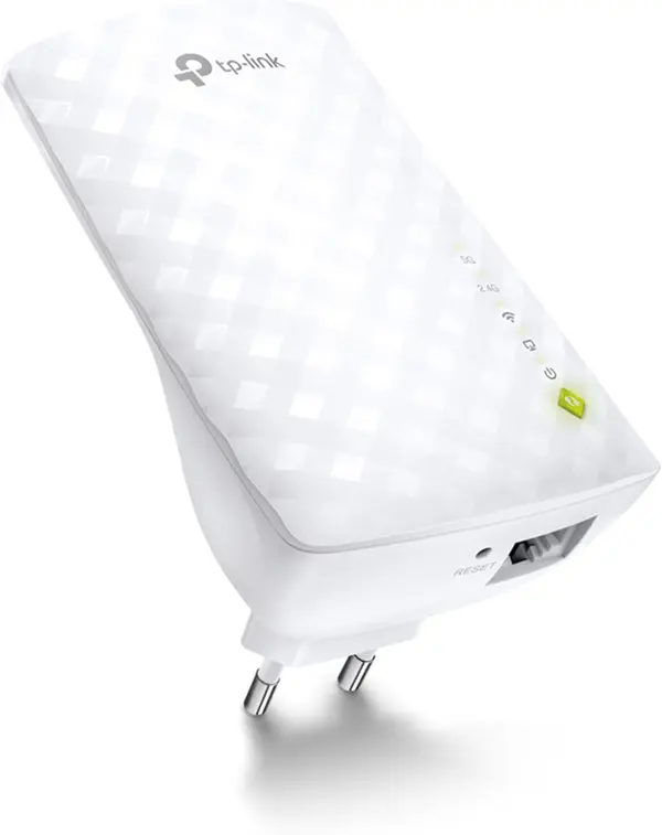 TP-Link RE200 AC750 Universal Dual Band Range Extender, Broadband/Wi-Fi Extender, Wi-Fi Booster/Hotspot with Ethernet Port, Plug and Play, Smart Signal Indicator