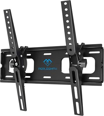 ERLESMITH TV Wall Bracket Tilt, TV Mount for Most 26-65 inch Flat and Curved TVs up to 60KG, Max VESA 400X400mm, PSMT2