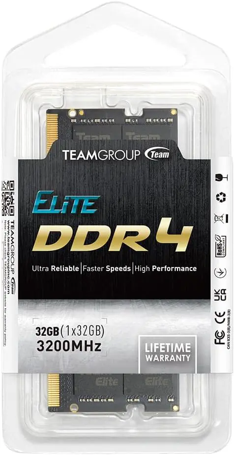 TEAMGROUP Elite DDR4 32GB Single (1 x 32GB) 3200MHz (PC4-25600