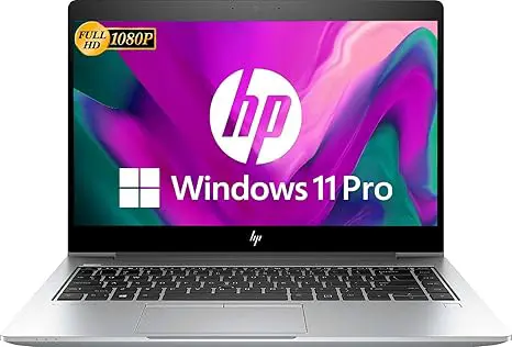 HP EliteBook 840 G6 14" FHD Laptop Computer, 8th Gen Intel Core i5-8365U 1.6GHz, 8GB DDR4 RAM 256GB SSD, HDMI, Type-C, Webcam, Windows 11 Pro (USED)