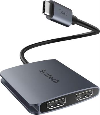 Syntech USB C to Dual HDMI Adapter, Type C Thunderbolt 3 to Dual Monitor Adapter