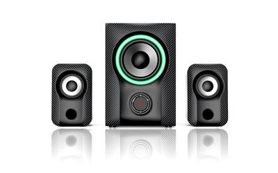 F&D F590X 120W 2.1 Computer Multimedia Speaker with Subwoofer for LED TV, Laptop, PC, Desktop, Computer Black