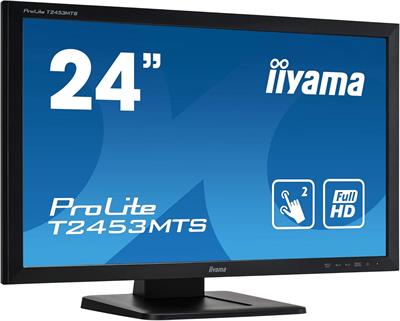 iiyama T2453MTS 24" VA LCD, Black, Full HD, Optical 2pt Touch, HDMI, USB Hub