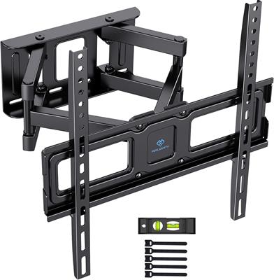 PERLESMITH TV Wall Bracket, Swivel Tilt TV Wall Mount for 26-65 Inch Flat & Curved TV up to 45kg, TV Bracket Max - PSMFK4