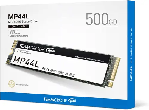 Team Group MP44L M.2 2280 500GB PCIe 4.0 x4 with NVMe 1.4 Internal SSD