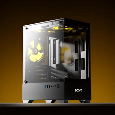 Boost Enclosure Essential Series E100 with 3 ARGB Fans (PC Case)