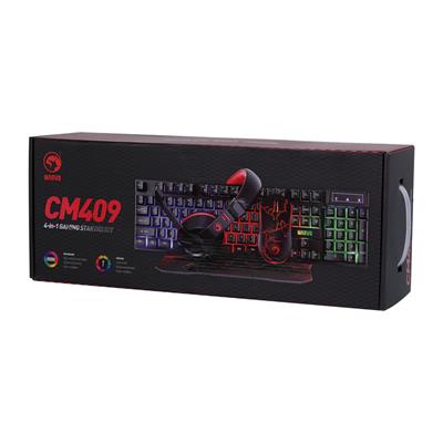 Marvo Scorpion CM409 4-IN-1 Gaming Starter kit Wired Mouse Keyboard Headset and Mouse Pad