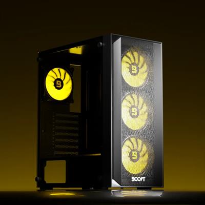 Boost Enclosure Pro Series P200 with 4 ARGB Fans (PC Case)
