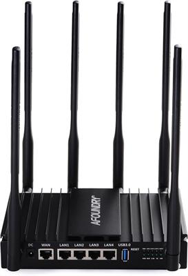 AFOUNDRY Dual Band Wireless AC Gigabit Router,6 External Antennas,Three Processors,Metal Computer WiFi N Router Used in Home,Enterprise,Villas