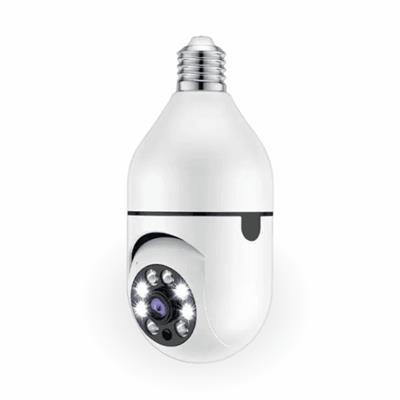 Wifi security PTZ camera 2MP 1080P HD IP wifi bulb camera v380 pro app 360 rotation Day and night full colour HD camera