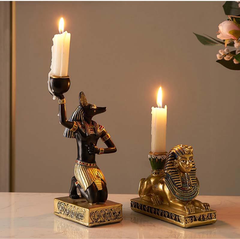 Vintage Candlestick Ancient Egypt Candle Holders