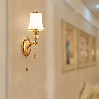 Classic Style Glass Wall Lamp Decor