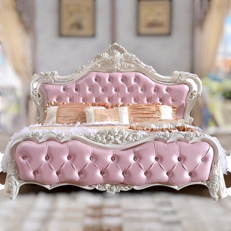 Royal Vintage Style Custom Leather Bed