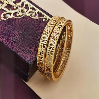 Golden Filigree Bangles