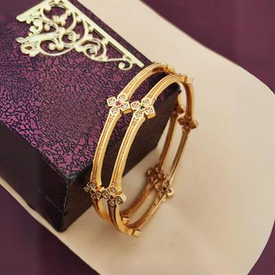 Golden Gleam Bangles