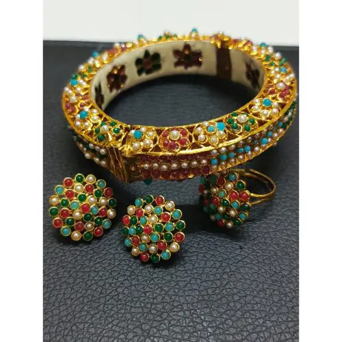 Mehrbano – Multicolour Kundan Combo Set