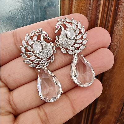 Pavo Crystal Peacock Earrings