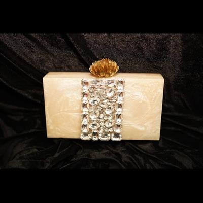 The 'Metallic Bloom' Clutch