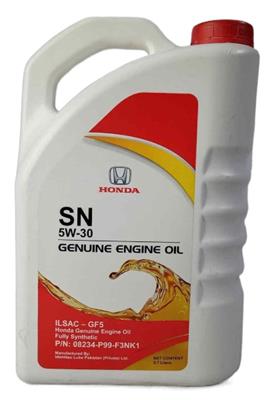 HONDA GENUINE OiL 5W30 SN 3.7L