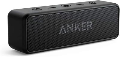 Anker Soundcore 2 Portable Bluetooth Speaker with 12W Stereo Sound, Bluetooth 5, Bassup, IPX7 Waterproof, 24-Hour Playtime, Wireless Stereo Pairing