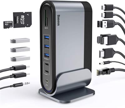 Baseus 17 in 1 3 Monitors Docking Station